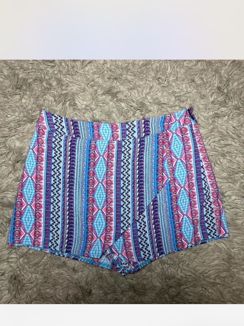 Patterned Multi-Color Women’s High-Rise Shorts